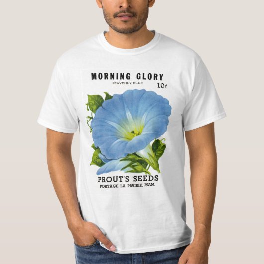 Morning Glory  Seed Packet T-shirt (Voorkant)