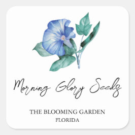 Morning Glory Seeds label