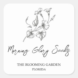 Morning Glory Seeds label