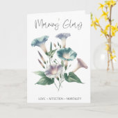 Morning Glory September Geboortebloem Verjaardag K Kaart (Gele Bloem)