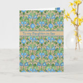 Morning Glory September Verjaardag, schoondochter Kaart (Gele Bloem)