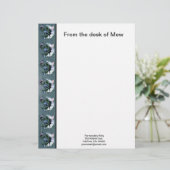 Morning Glory Shadow Fairy en Cosmic Cat Briefhoofd (Staand voorkant)