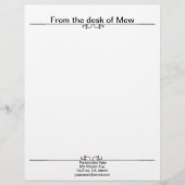 Morning Glory Shadow Fairy en Cosmic Cat Briefhoofd (Voorkant)