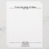 Morning Glory Shadow Fairy en Cosmic Cat Briefhoofd (Voorkant / Achterkant)