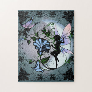 Morning Glory Shadow Fairy en Cosmic Cat Legpuzzel