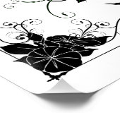 Morning Glory Shadow Fairy en Cosmic Cat Perfect Poster (Hoek)