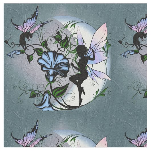 Morning Glory Shadow Fairy en Cosmic Cat Stof (Close Up)