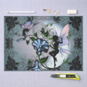Morning Glory Shadow Fairy en Cosmic Cat Tissuepapier (Craft)
