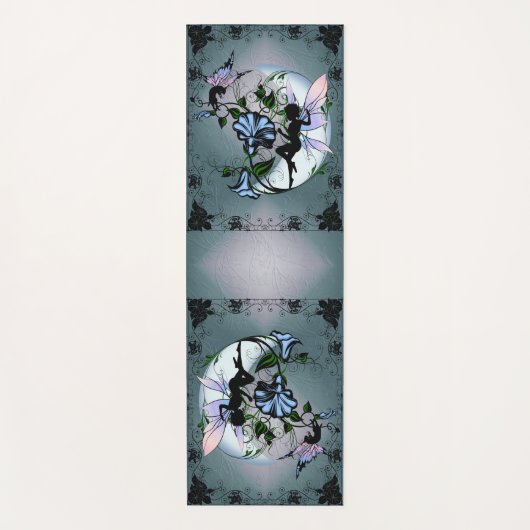 Morning Glory Shadow Fairy en Cosmic Cat Yogamat (Voorkant)