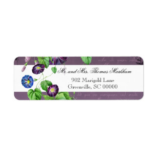 Morning Glory Summer Persoonlijke Adresetiketten Etiket