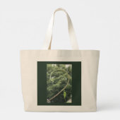 Morning Glory Tendril and Leaf Grote Tote Bag (Achterkant)