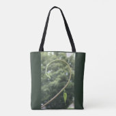 Morning Glory Tendril and Leaf Tote Bag (Achterkant)