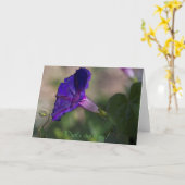 Morning Glory Wenskaart Kaart (Gele Bloem)