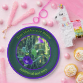 Morning Glory Wildflowers Gepersonaliseerd feest Papieren Bordje (Feest)