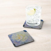 Morning Glow | schilderij van witte waterverf Bier Onderzetter (Rechterzijde)