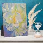 Morning Glow | schilderij van witte waterverf Fotoplaat (Zijkant)