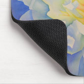 Morning Glow | schilderij van witte waterverf Muismat (Hoek)