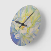 Morning Glow | schilderij van witte waterverf Ronde Klok (Hoek)