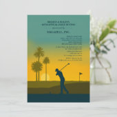 Morning Golfer Uitnodiging (Staand voorkant)