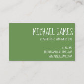 Morning Grass Dewdrops Rain Natuur Fotografie Visitekaartje (Achterkant)