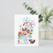 MORNING GREY ALIEN BRIEFKAART (Staand voorkant)