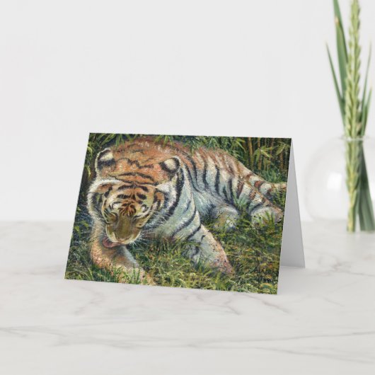 "Morning Grooming" Blank Note Kaart (Voorkant)