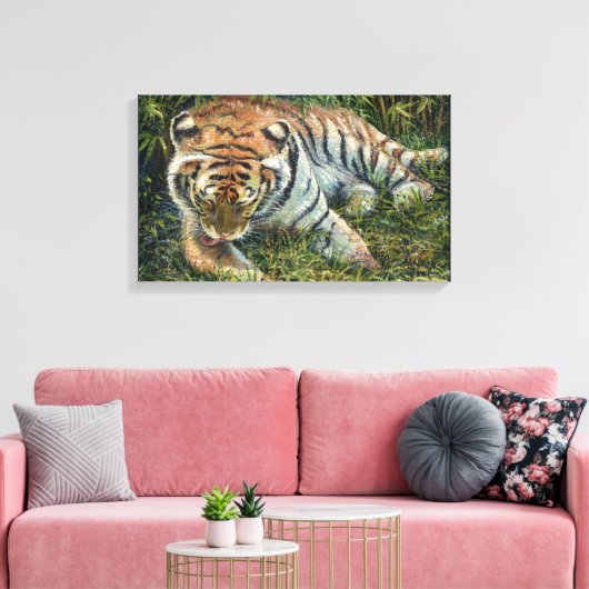 "Morning Grooming" Canvas Afdruk (Insitu (Woonkamer))