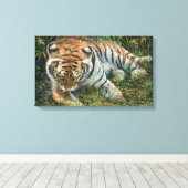 "Morning Grooming" Canvas Afdruk (Insitu (Houten vloer))