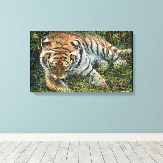 "Morning Grooming" Canvas Afdruk (Insitu (Houten vloer))