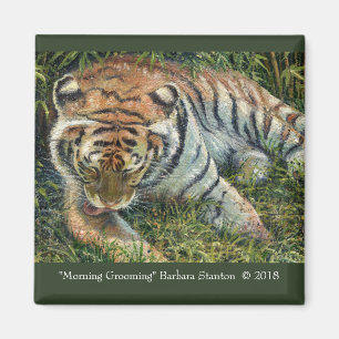 "Morning Grooming" Magnet