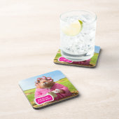 Morning Groundhog met ontbijtdonut en koffie Drankjes Onderzetter (Rechterzijde)