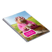 Morning Groundhog met ontbijtdonut en koffie Notitieboek (Rechterzijde)