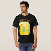Morning Happiness Sunrise Porch Pet Lover T-shirt (Voorkant volledig)