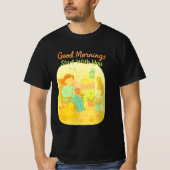Morning Happiness Sunrise Porch Pet Lover T-shirt (Voorkant)