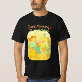 Morning Happiness Sunrise Porch Pet Lover T-shirt