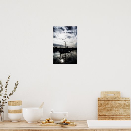 Morning Harbour Poster (Keuken)