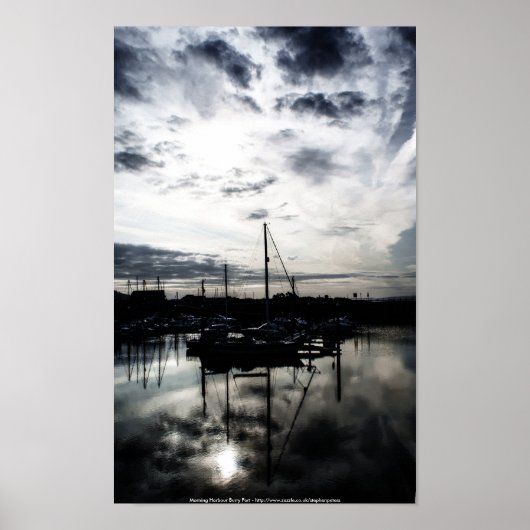 Morning Harbour Poster (Voorkant)