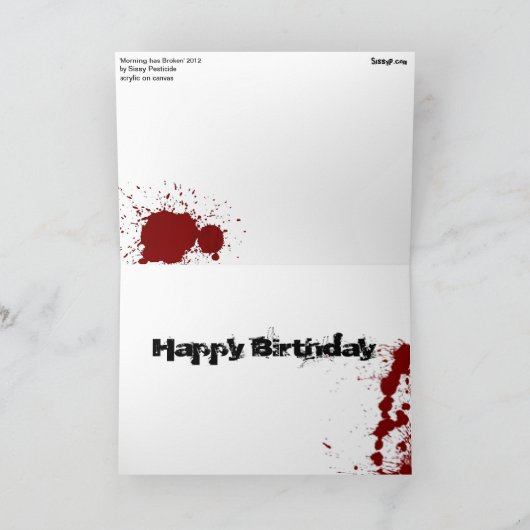 'Morning has Broken' Birthday Card Kaart (Binnen)