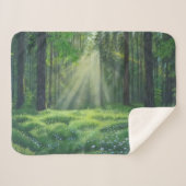 "Morning has broken" kleine sherpa deken (Voorkant (horizontaal))