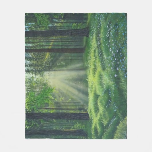 "Morning has broken" Medium fleece deken (Voorkant)
