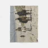 Morning Horse Ride op het strand (door Anton Mauve Fleece Deken (Voorkant)