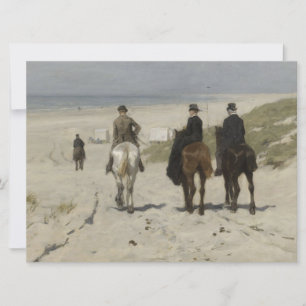 Morning Horse Ride op het strand (door Anton Mauve Kaart