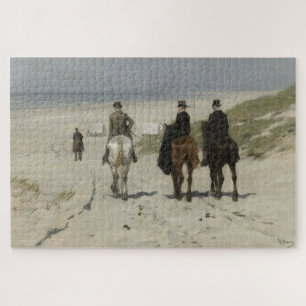 Morning Horse Ride op het strand (door Anton Mauve Legpuzzel