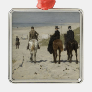 Morning Horse Ride op het strand (door Anton Mauve Metalen Ornament