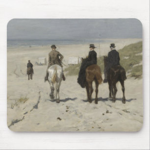 Morning Horse Ride op het strand (door Anton Mauve Muismat