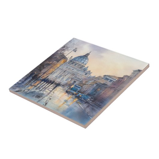 Morning in Rome Tegeltje (Zijkant)