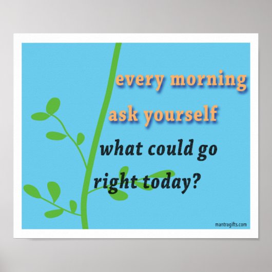Morning Inspiration Poster (Voorkant)
