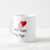 Morning Kisses, Evening Hugs - Sweet Romantic Mug Koffiemok (Voorkant links)