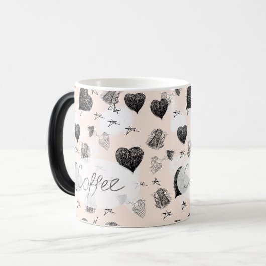 Morning koffiedoddle magische mok (Voorkant links)