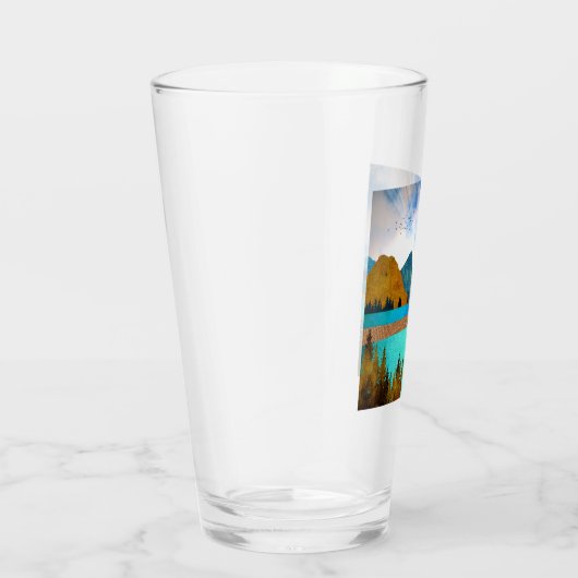 Morning Lake Rower Glas (Rechts)